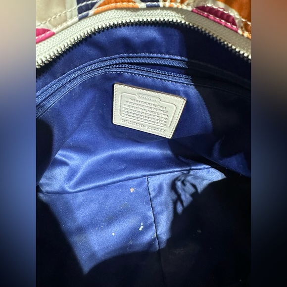 Coach Signature Multicolor Monogram Purse - Picture 8 of 9